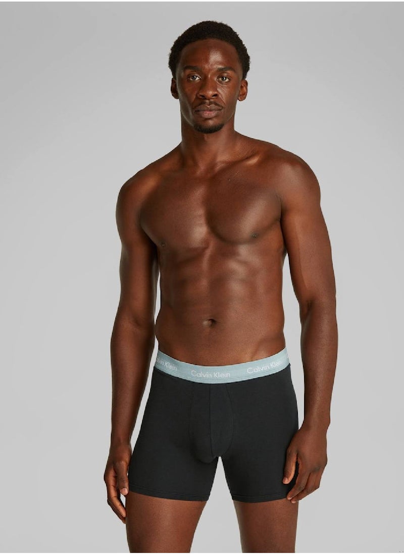 CALVIN KLEIN Cotton Stretch Boxer Brief - 3 Pack  - Image 2