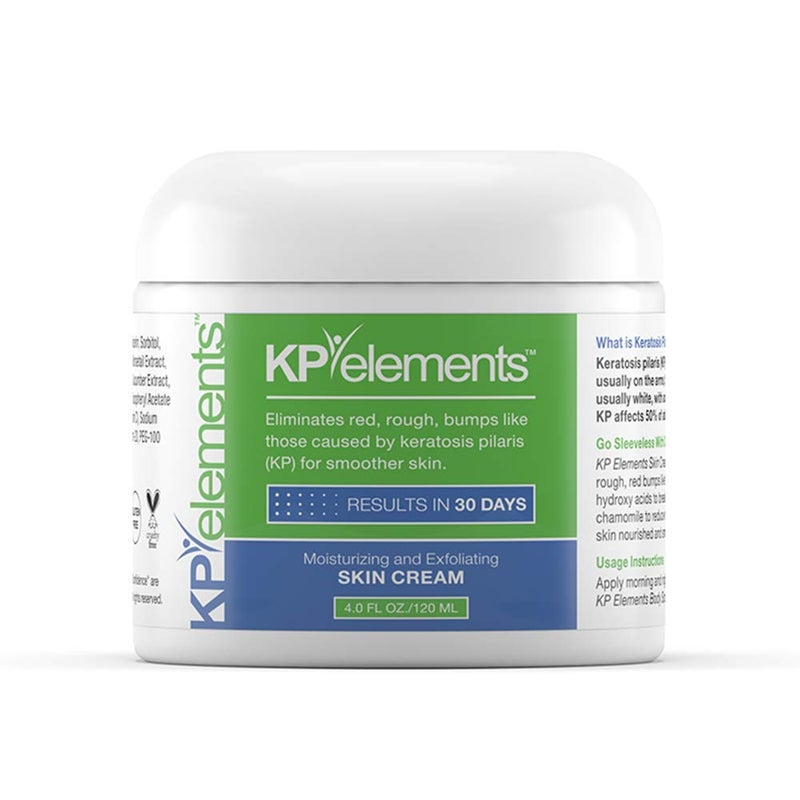 KP Elements Keratosis Pilaris Lotion 4 fl oz  Natural Keratosis Pilaris Treatment Moisturizing  Exfoliating AHA Lotion for KP Vegan Made in USA