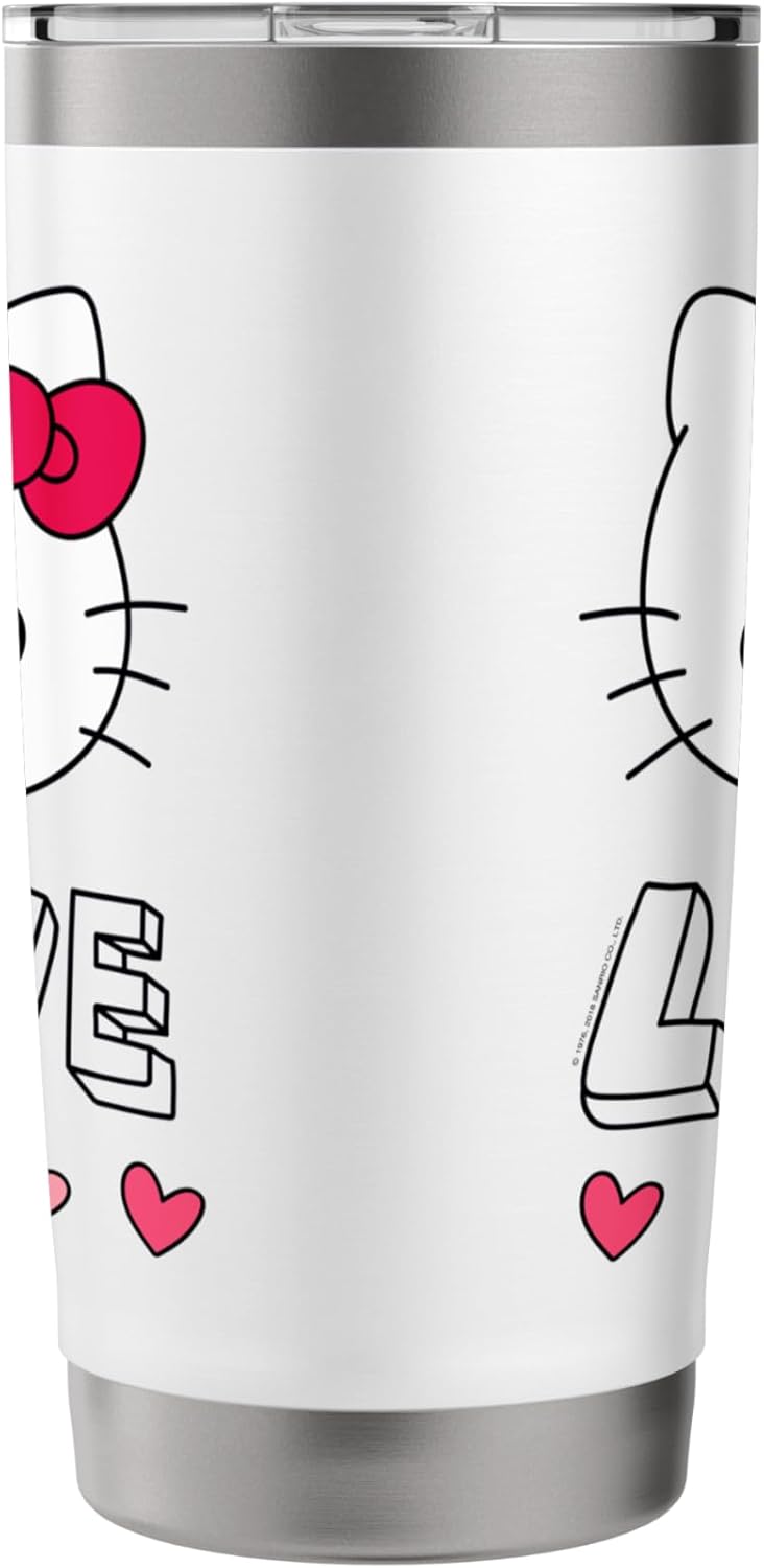 Hello Kitty Hello Kitty Love and Hearts Valentine Shirt Stainless Steel Insulated Tumbler  - Image 4