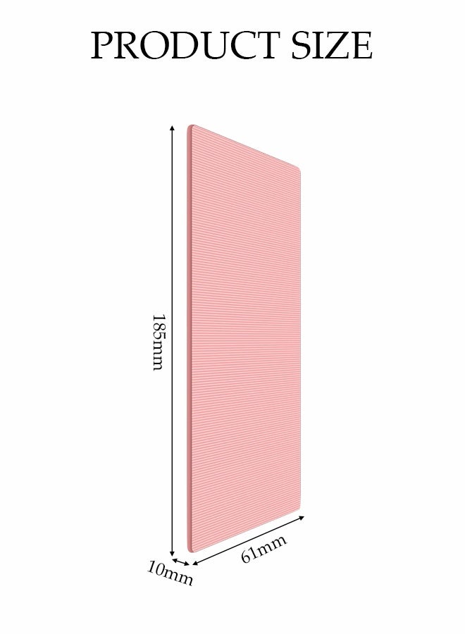 DUNISO 10mm Anti-Slip Yoga Mat，Anti-Tear Exercise Mat for Men & Women， Knees Supportive Exercise Mat，for Home Yoga, Pilates, Stretching, Floor & Fitness Workouts，185*61cm，Pink  - Image 2