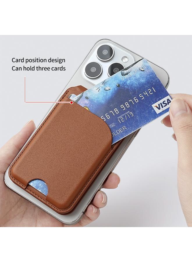Two-fold Rotating Phone Holder MagSafe Leather Card Bag  - Image 5