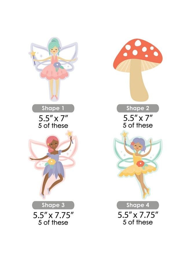 Big Dot of Happiness Let’S Be Fairies Mushroom Decorations Diy Fairy Garden Birthday Party Essentials Set Of 20  - Image 5