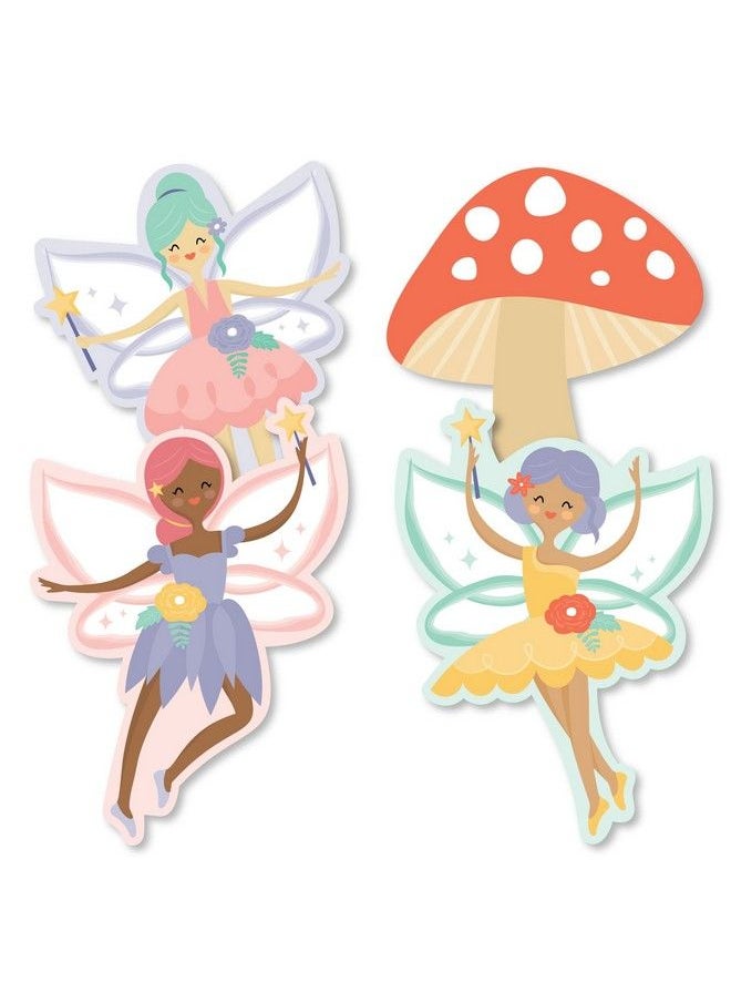 Big Dot of Happiness Let’S Be Fairies Mushroom Decorations Diy Fairy Garden Birthday Party Essentials Set Of 20  - Image 2