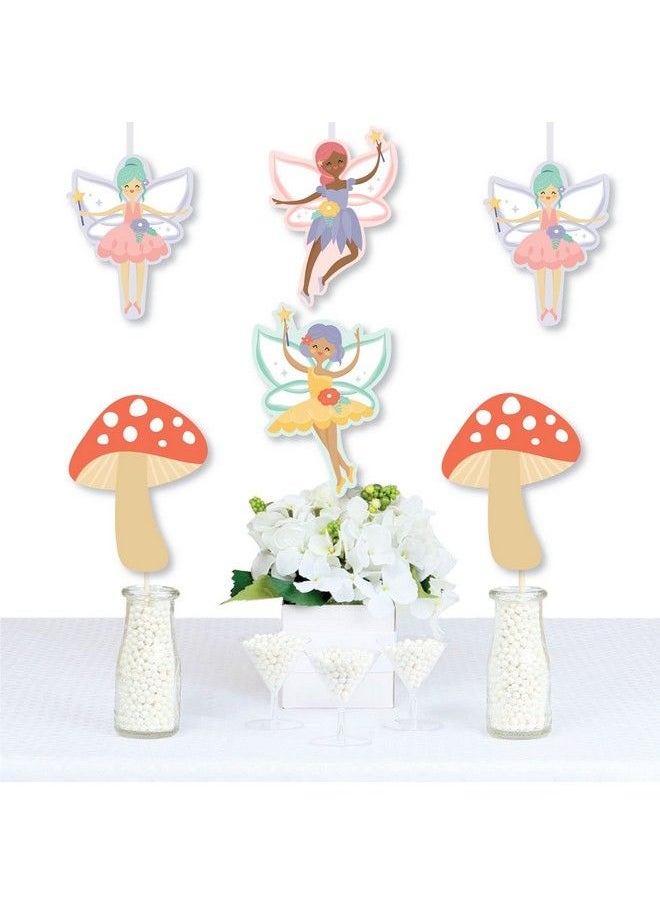 Big Dot of Happiness Let’S Be Fairies Mushroom Decorations Diy Fairy Garden Birthday Party Essentials Set Of 20  - Image 3