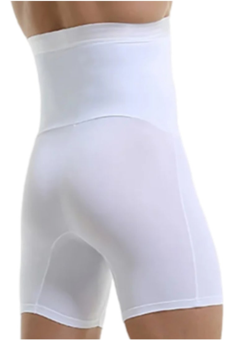 Generic - Men's White High-Waisted Shorts that Compress the Thigh and Abdomen - Image 1