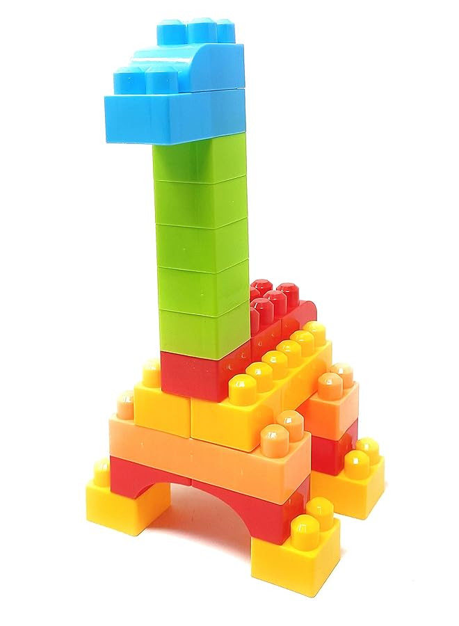 Akrobo Fun Moment Plastic Mega Blocks Building Red Bag 100Pcs For 3+ Age - Image 3