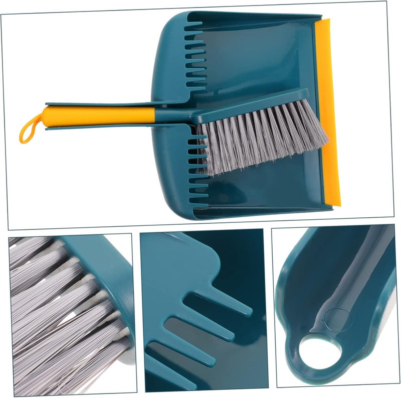 1Set Handheld Broom and Dustpan Handle Broom for Home Kitchen Cleaning Durable Brush and Dustpan for Easy Storage and - Image 4