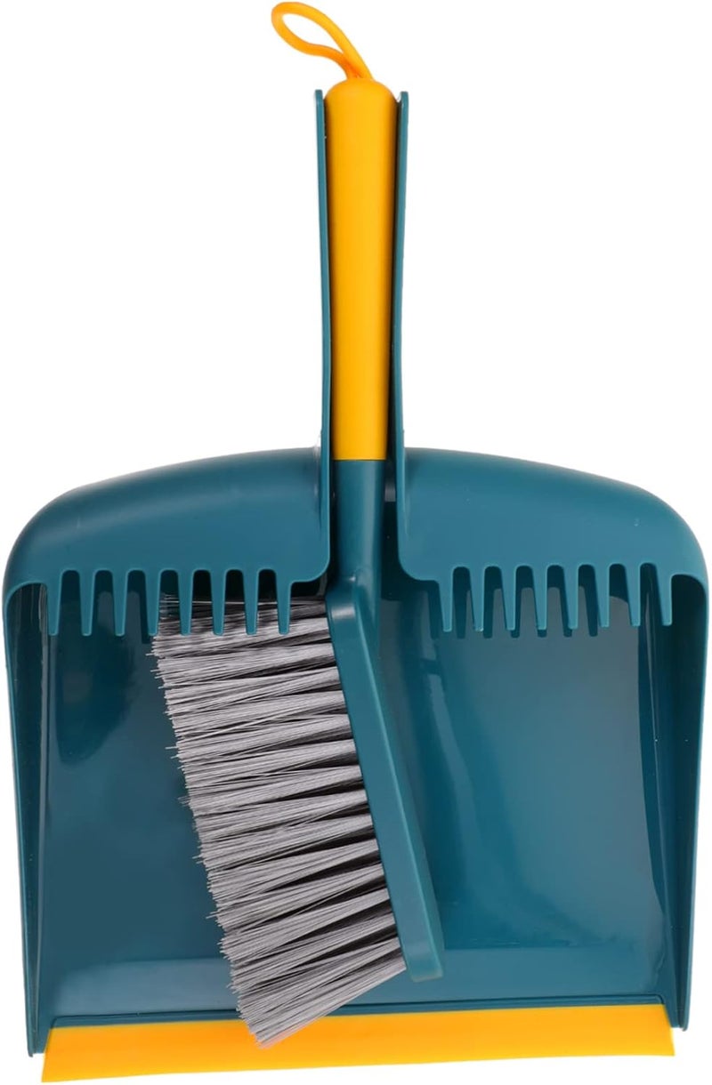 1Set Handheld Broom and Dustpan Handle Broom for Home Kitchen Cleaning Durable Brush and Dustpan for Easy Storage and - Image 1
