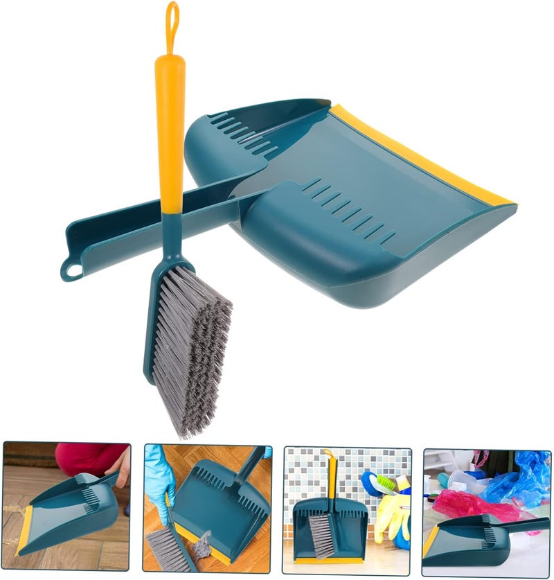 1Set Handheld Broom and Dustpan Handle Broom for Home Kitchen Cleaning Durable Brush and Dustpan for Easy Storage and - Image 5