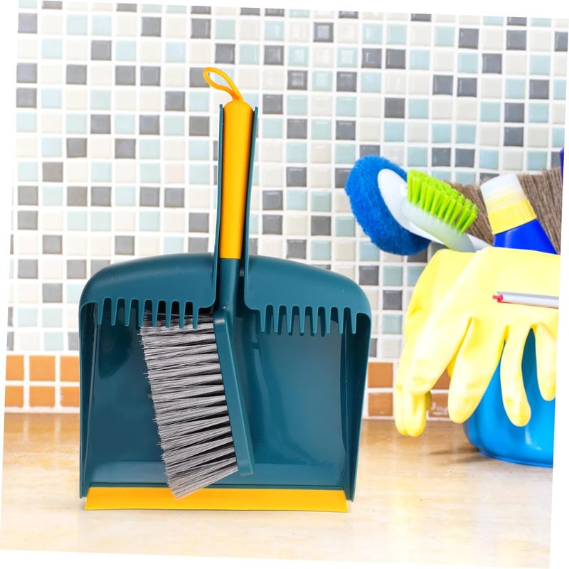 1Set Handheld Broom and Dustpan Handle Broom for Home Kitchen Cleaning Durable Brush and Dustpan for Easy Storage and - Image 3