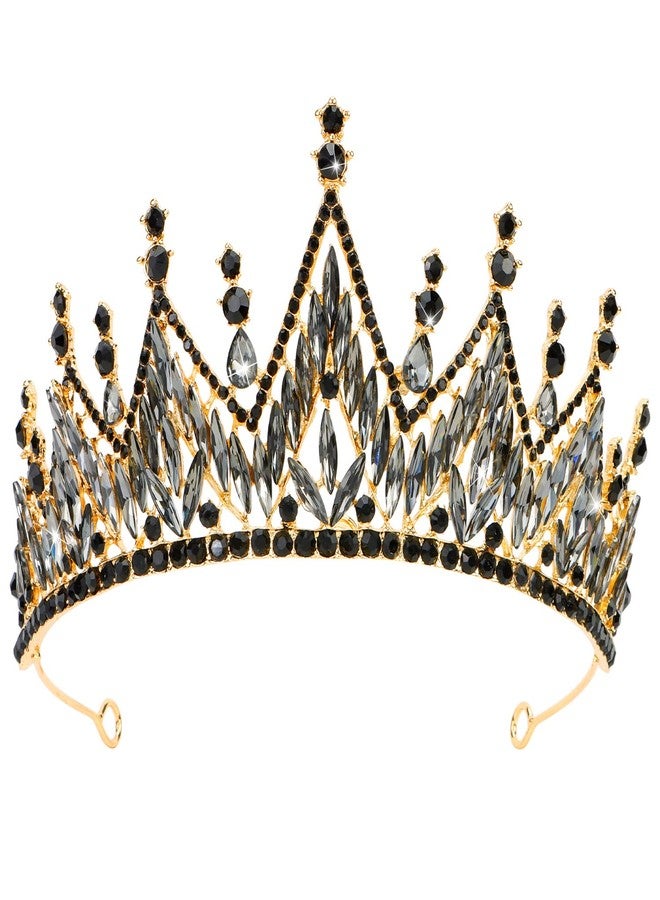 Didder Women's Gothic Black Tiara and Crown - Prom, Quinceanera, Pageant, Wedding Headpiece - Image 1