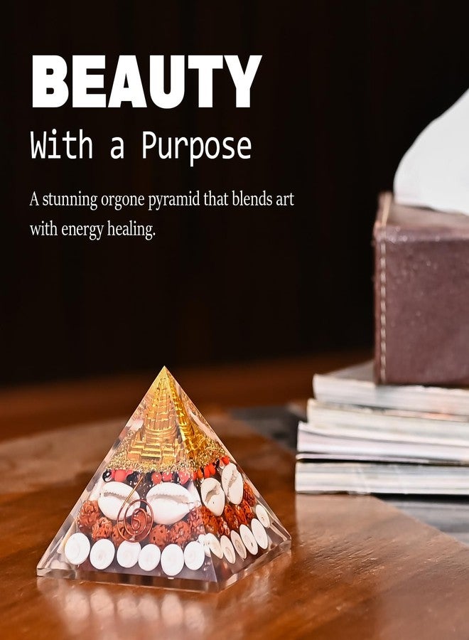 ZAICUS Laxmi Pyramid with Shree Yantra & Gomti Chakra 90mm - Powerful Vastu Symbol for Wealth, Prosperity & Positive Energy - Ideal Spiritual Gift for Financial Success & Growth - Image 5