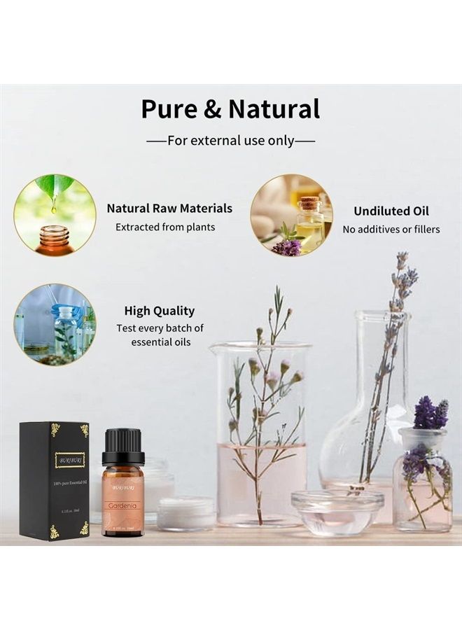 BURIBURI Gardenia Essential Oil 100% Pure Gardenia Fragrance Oil, Undiluted, Natural, Organic Aromatherapy Oil Essential Oils 10ML for Soap Candle Making - Image 5