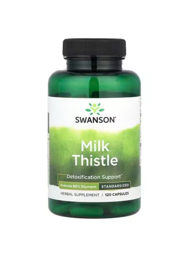 سوانسون كبسولات عشبة حليب الشوك كاملة النطاق - 120 كبسولة - Image 1