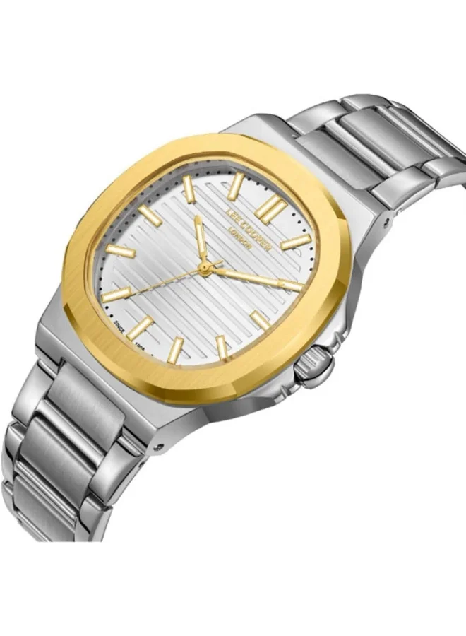 لي كوبر LEE COOPER Men's Watch, Analog Display and Metal Strap - LC08016.230, Silver