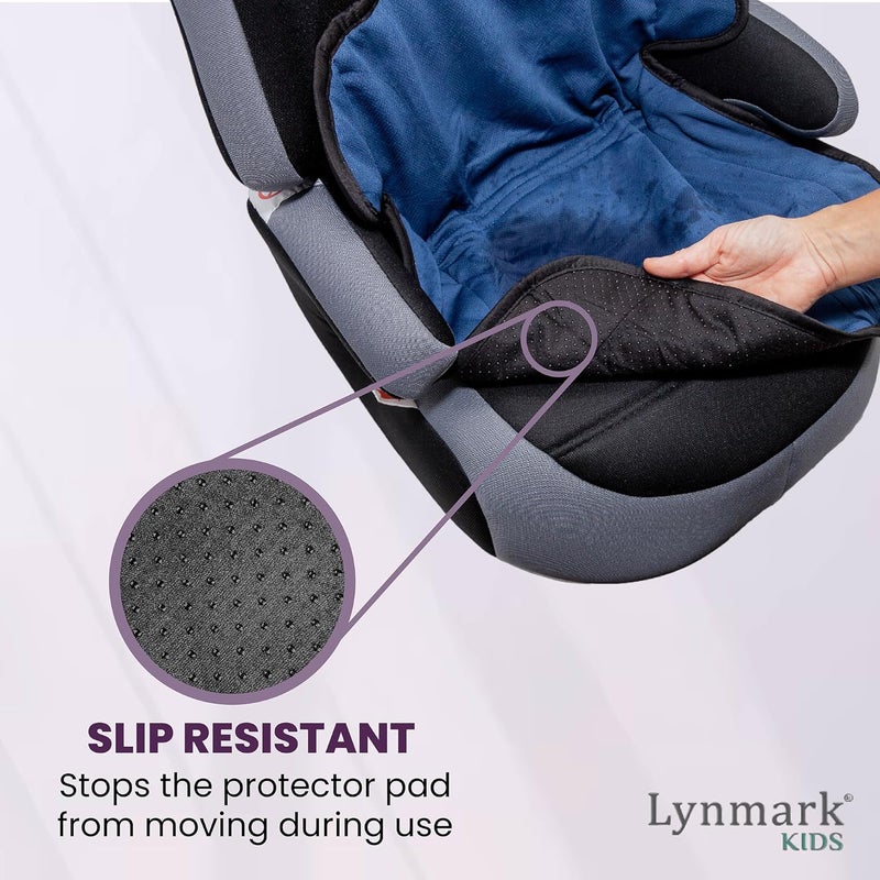 Lynmark Car Seat Protector for Potty Training - No Bucklehole - Navy - Image 4