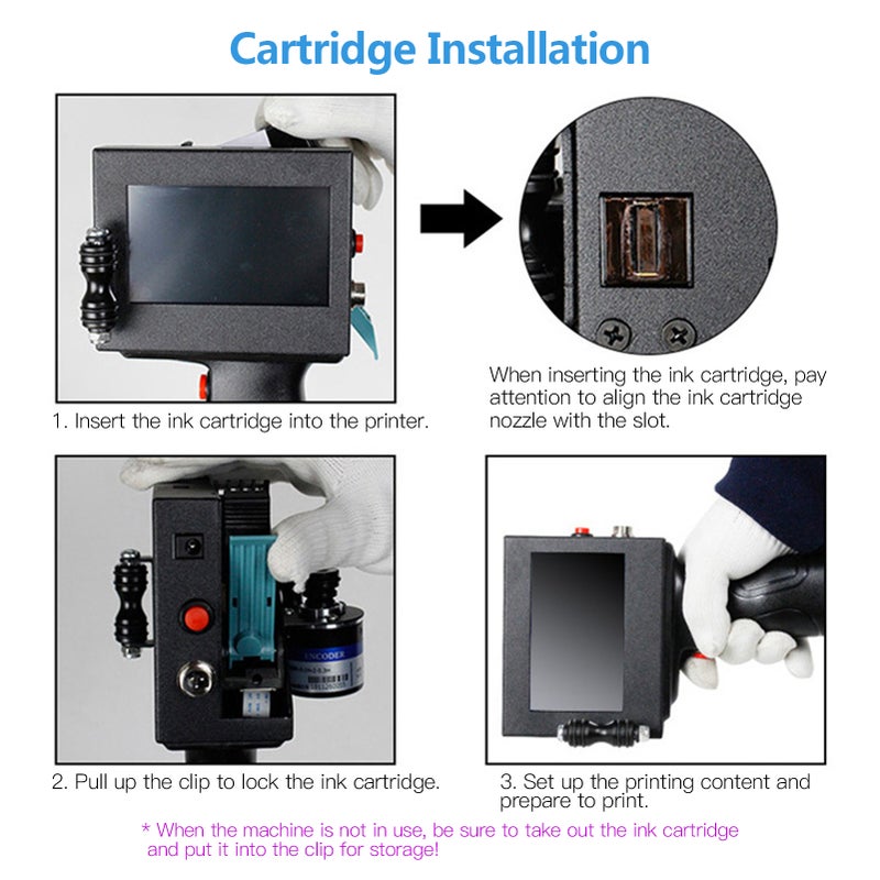 استبدال خرطوشة الحبر سريعة التجفيف 45 مل لطابعات الحبر اليدوية MX3 M10 D10 (لون أزرق) - Image 4