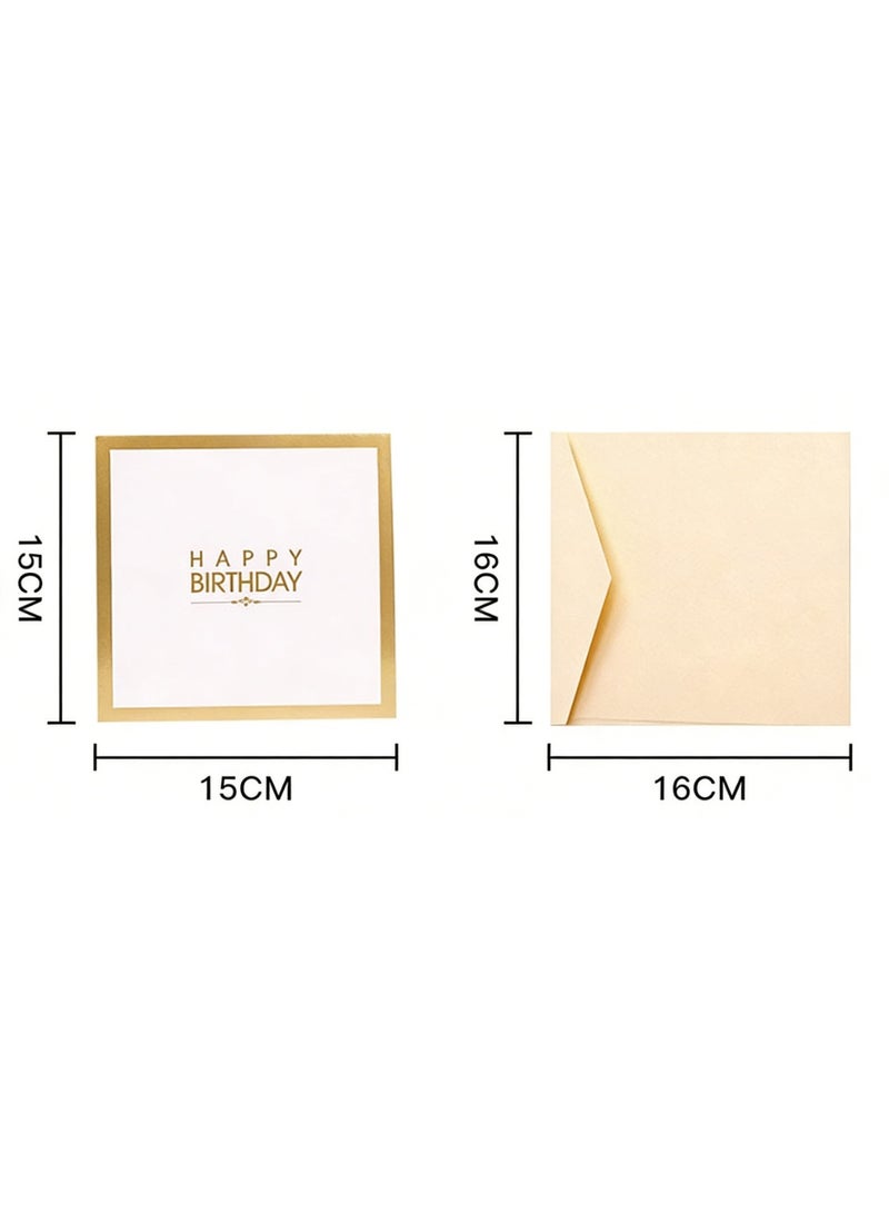 Hirospace Fancy Elegant 3D Pop-Up Greeting Card, Sturdy Solid Cardstock Gift Card for Birthday, Graduation, Anniversary & Special Occasions - Image 4