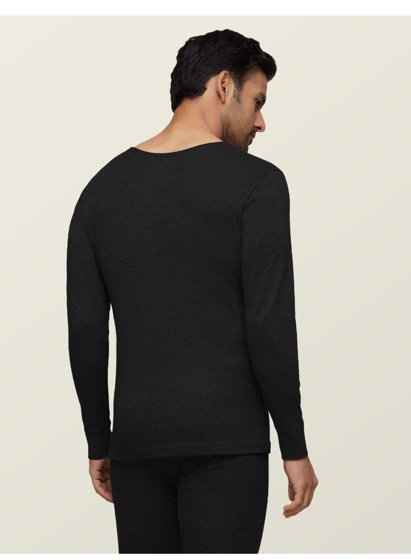 اكس واي اكس اكس ملابس داخلية حرارية فائقة النعومة بأكمام طويلة من القطن الغني IntelliHeat للرجال (الجزء العلوي فقط) - Image 2