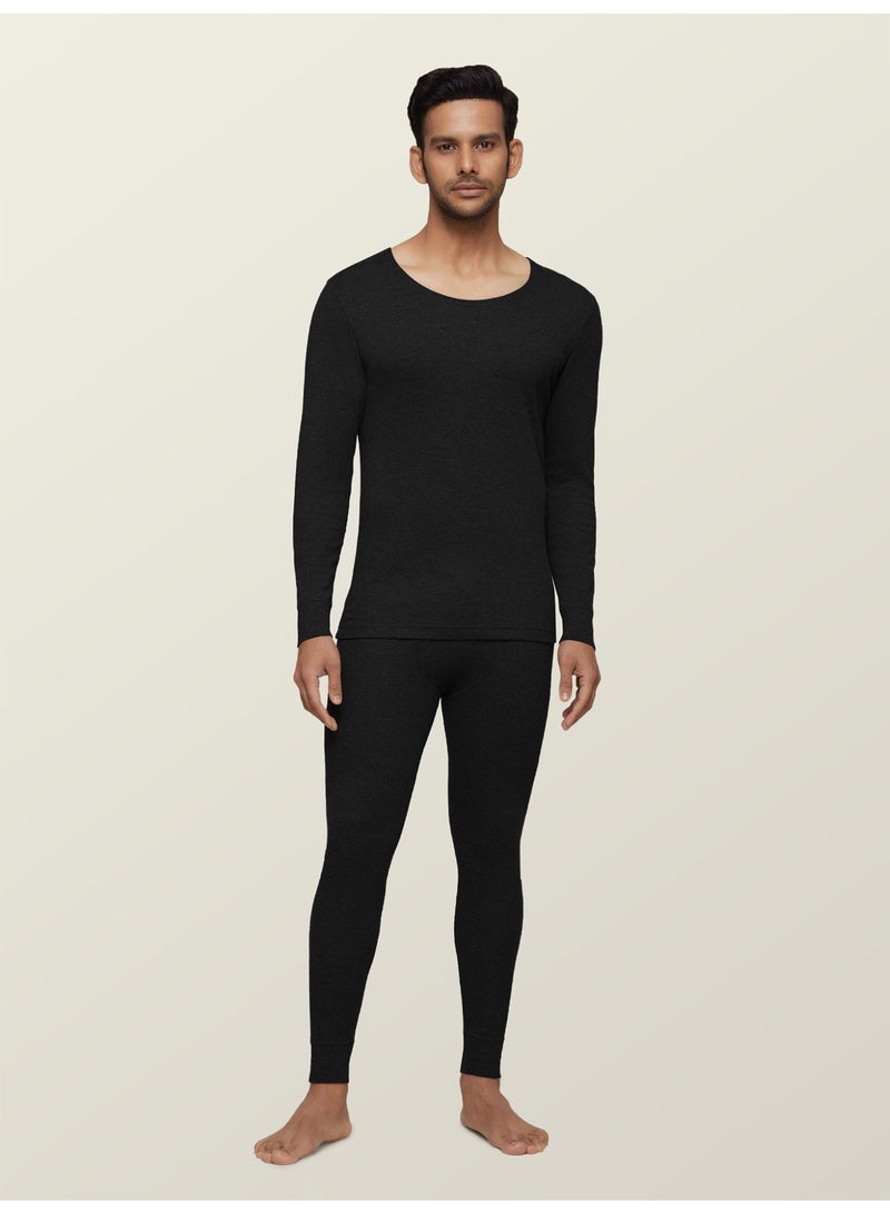 اكس واي اكس اكس ملابس داخلية حرارية فائقة النعومة بأكمام طويلة من القطن الغني IntelliHeat للرجال (الجزء العلوي فقط) - Image 3