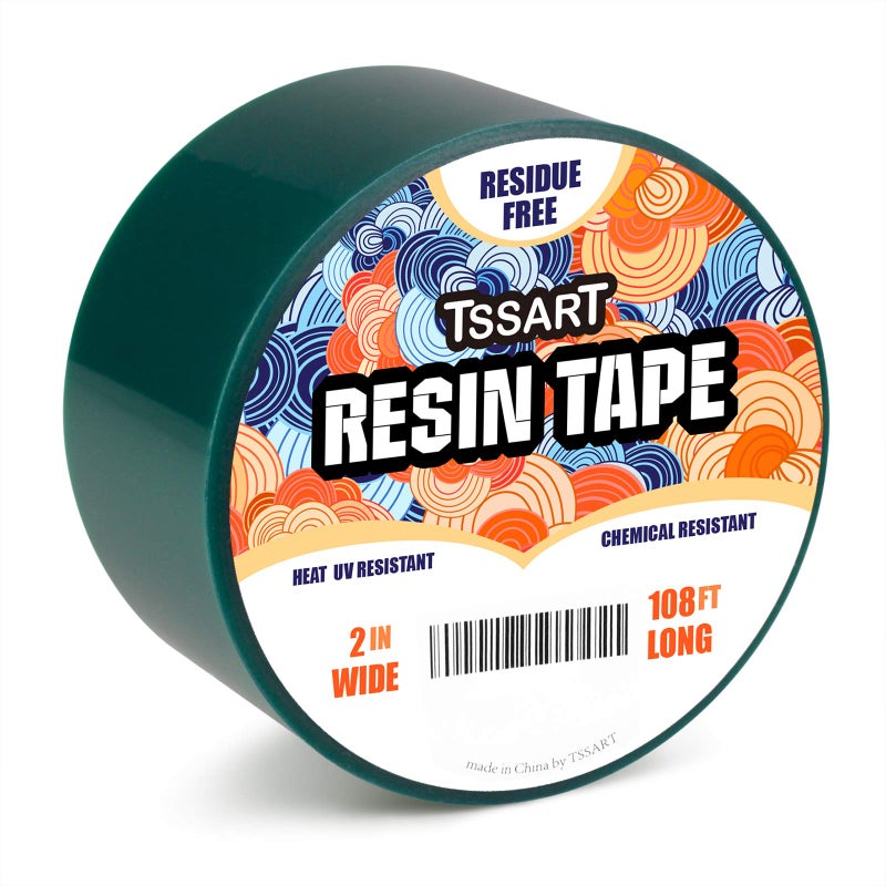 TSSART Resin Tape for Epoxy Resin Molding - Silicone Thermal Adhesive Tape, Oxidation and High Temperature Resistance Easy Peeling, Epoxy Release Tape - 2 inch Wide 108FT Long - Image 1