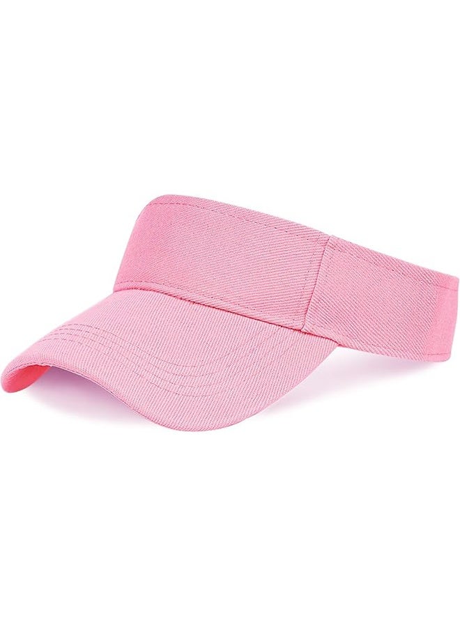 YJ Sun Visors Cap Adjustable Empty Top Baseball Cap Cotton Ball Caps Lightweight Sports Outdoor Sun Protection Cap Hats for Women Men - Image 1