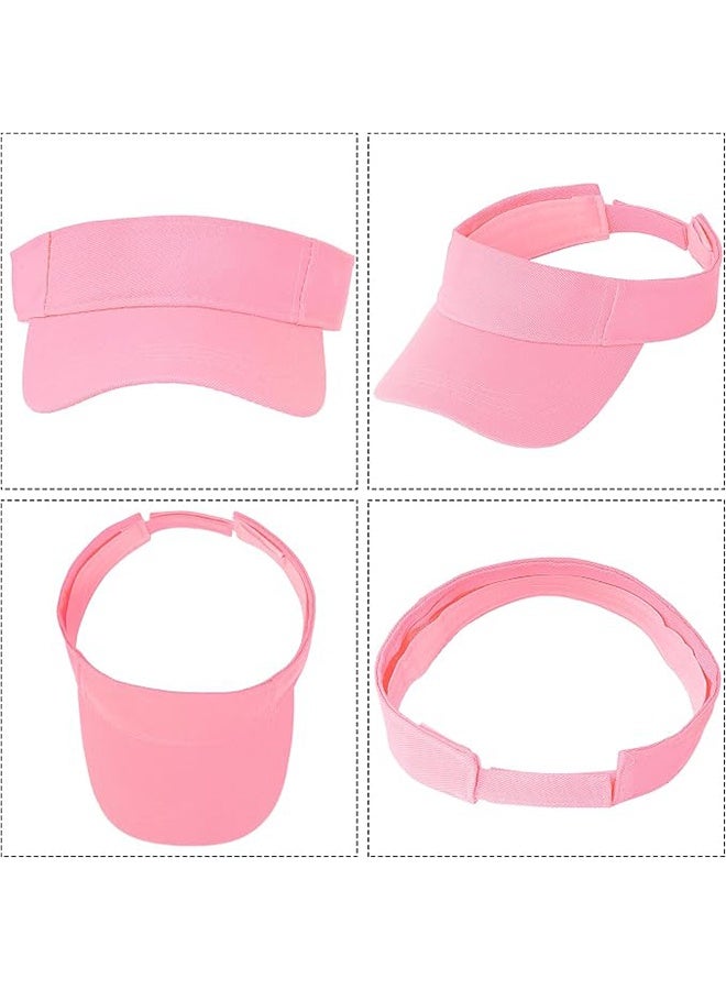 YJ Sun Visors Cap Adjustable Empty Top Baseball Cap Cotton Ball Caps Lightweight Sports Outdoor Sun Protection Cap Hats for Women Men - Image 4