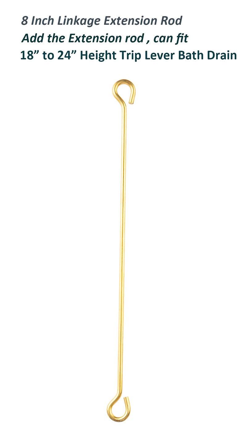 Artiwell Tub Drain Linkage Assembly, Solid Brass, Fit for Trip Lever Bath Tub Waste and Overflow Drain by Artiwell - Image 5