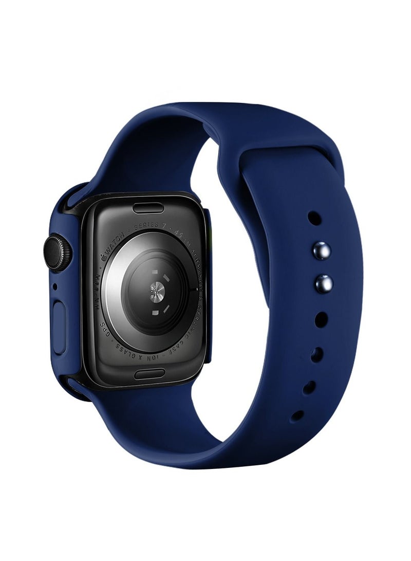 GULFLINK Silicone Watch Band 220mm Length for Apple iWatch 7 45mm - Image 1