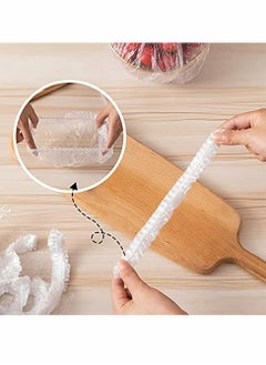 KASTWAVE Fresh Keeping Bags,Elastic Food Storage Covers Reusable Flexible Plastic Food Wrap Universal Kitchen Packaging Airtight Lid (100 PCS)  - Image 3