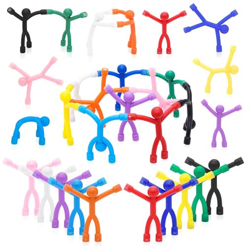 FloraSea 30Pcs Magnetic Travel Toys Magnets Men for Kids Cute Magnetic People Airplane Car Toddler Travel Essential Fridge Magnets Sensory Fidget Toys for Adults Kids - Image 1