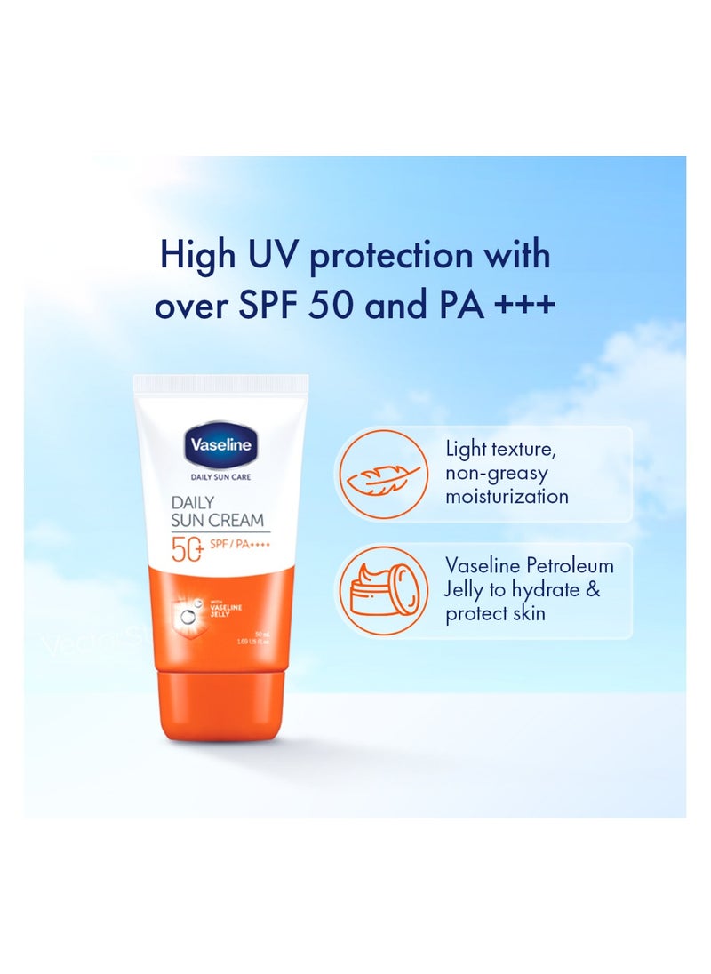 Vaseline Daily Sun Cream with SPF 50 White 50ml  - Image 3