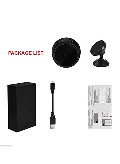 TECHNOVIEW TECHNOVIEW Mini Spy Wireless Hidden Video Audio Full HD 1080P CCTV WiFi IP Camera with Night Vision Motion Detection Supports Upto 64 GB Card not Included Battery Operated Black  - Image 2
