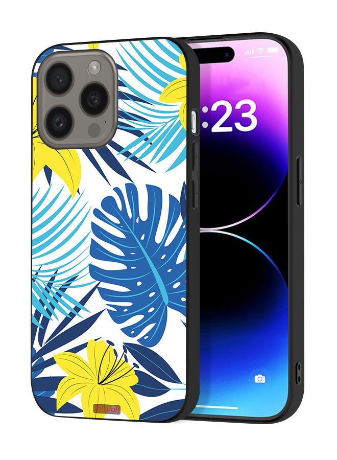 Tolwak Apple iPhone 15 Pro Max Protective Case Cover Feather And Flower Art - Image 1
