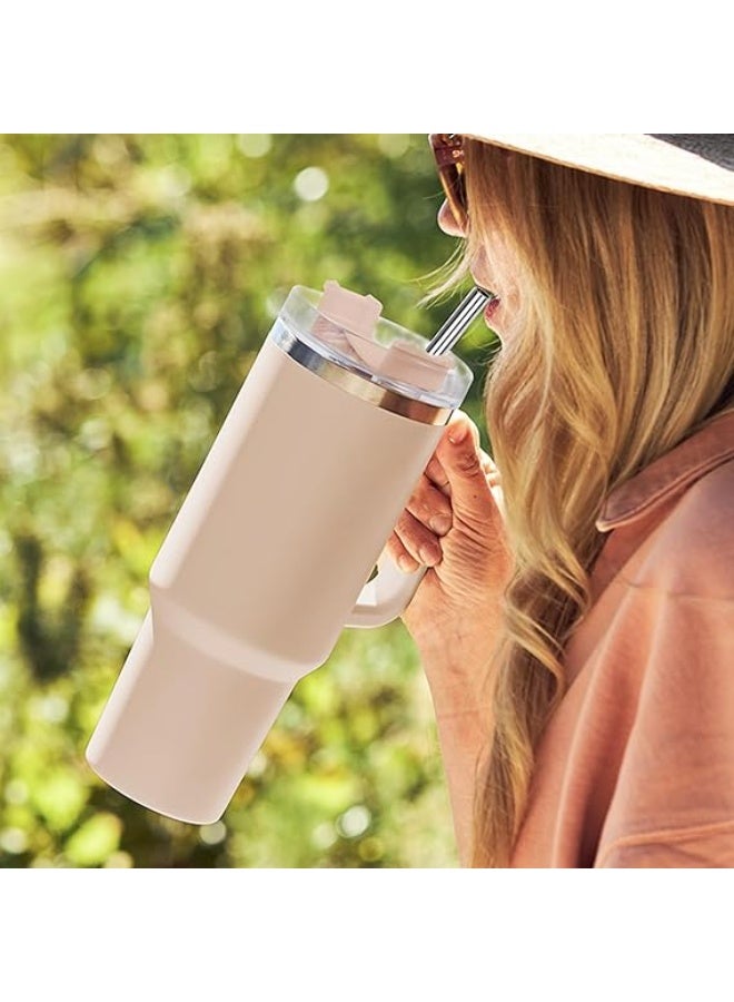 Metal Straw, Pack of 4 Reusable Drinking Straws and a brush - Image 4