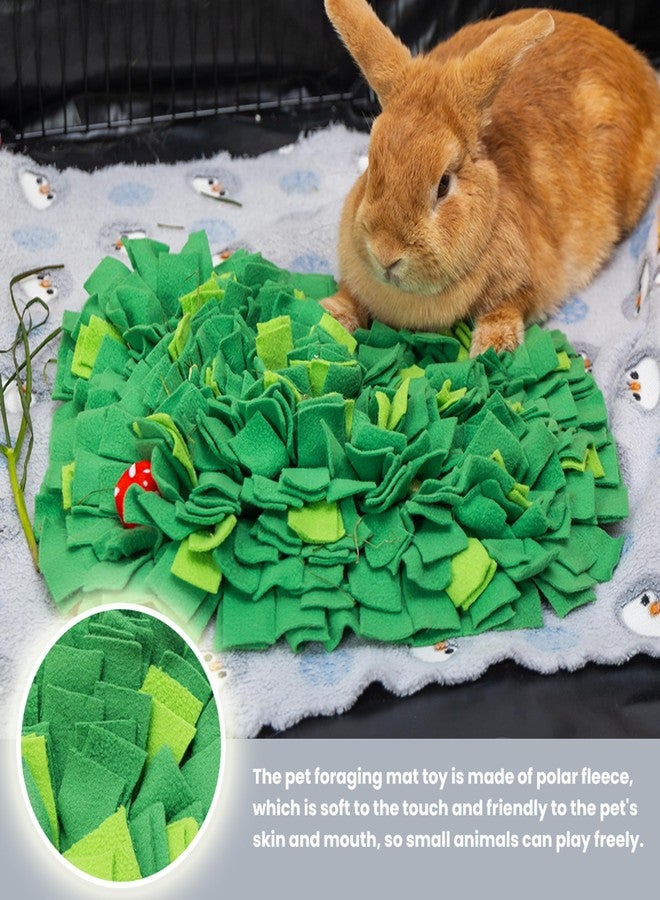 ORZECHKO Rabbit Foraging Mat, Interactive Bunny Foraging Toy Indoor, Soft Pet Feeding Mat Toy Also for Hedgehog, Guinea Pig, Hamster, Chinchilla, Kitten, Puppy, Small Animals - Image 5
