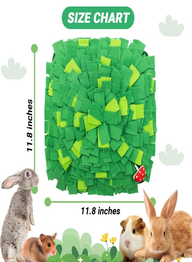 ORZECHKO Rabbit Foraging Mat, Interactive Bunny Foraging Toy Indoor, Soft Pet Feeding Mat Toy Also for Hedgehog, Guinea Pig, Hamster, Chinchilla, Kitten, Puppy, Small Animals - Image 2