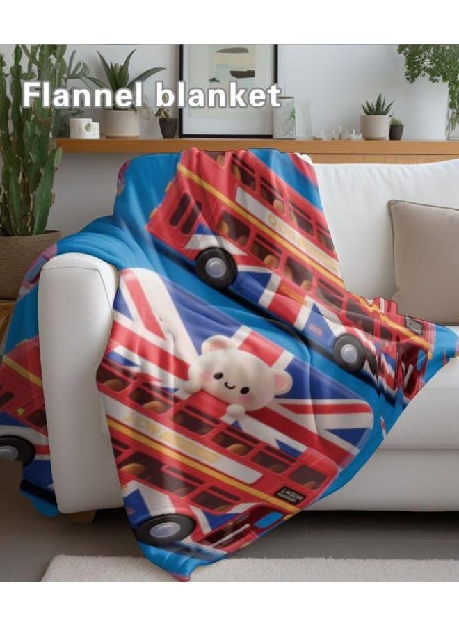 general Baby and children's cartoon flannel thin blanket (warm and comfortable, suitable for sleep, game use) 70cm*100cm - Image 5