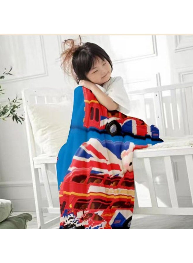 general Baby and children's cartoon flannel thin blanket (warm and comfortable, suitable for sleep, game use) 70cm*100cm - Image 1