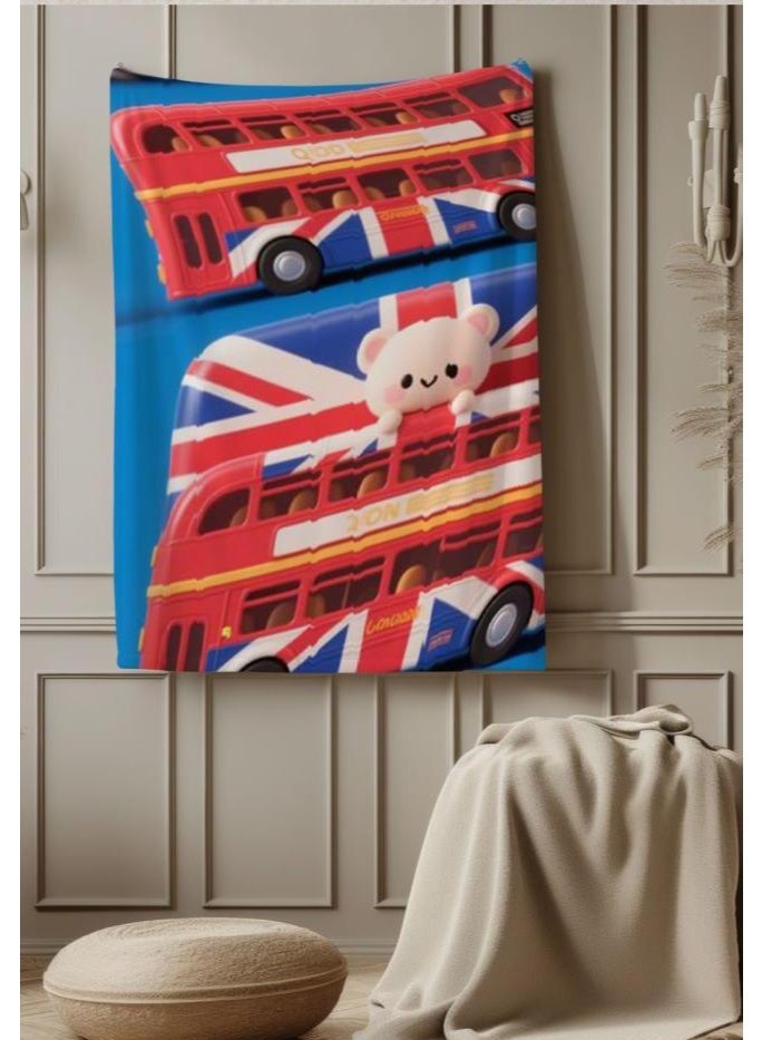 general Baby and children's cartoon flannel thin blanket (warm and comfortable, suitable for sleep, game use) 70cm*100cm - Image 3