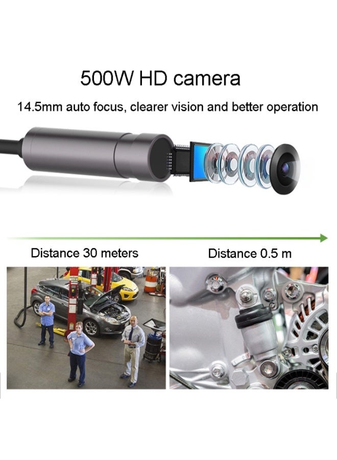 Teslong Teslong NTS500 5.5mm-3M Dual Lens 5 Inch Large Screen Industrial Pipe Borescope Industrial Inspection Tools - Image 5