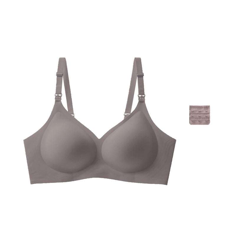 Wire-Free Front-Clasp Nursing Bra with Push-Up Cups and Thin Padding, Multi-Color, Sizes S-XXL - Image 1