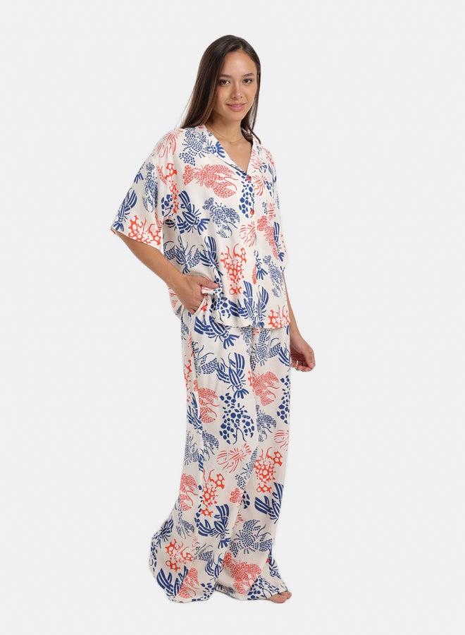 Carina Short Sleeve Printed Pyjama Set - Image 2