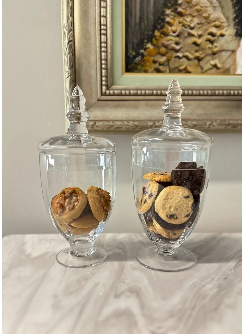 ذا ميا Footed Glass Storage Container 23 cm