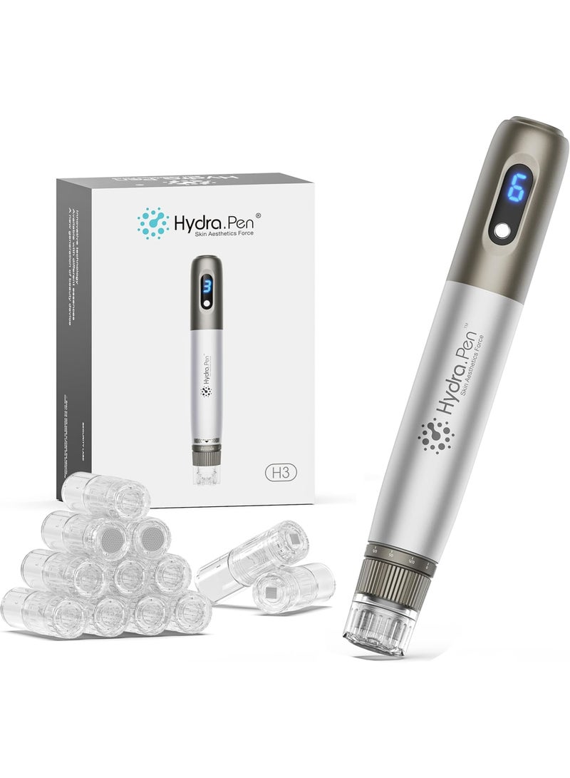 Zikra Professional Wireless Microneedling Pen, Automatic Serum Wireless Microneedling with 12 Pins Cartridges, 6 Speed Levels 0-1.0 mm Adjustable Microneedling, Beauty Pen Professional At Home Kit - Image 1