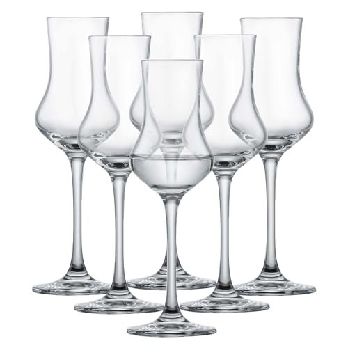 SCHOTT ZWIESEL Classico Grappa Glass (Set of 6), Shot Glasses with Stem, Dishwasher-Safe Tritan Crystal Glasses, Made in Germany (3 Ounce) - Image 1