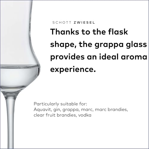 SCHOTT ZWIESEL Classico Grappa Glass (Set of 6), Shot Glasses with Stem, Dishwasher-Safe Tritan Crystal Glasses, Made in Germany (3 Ounce) - Image 3