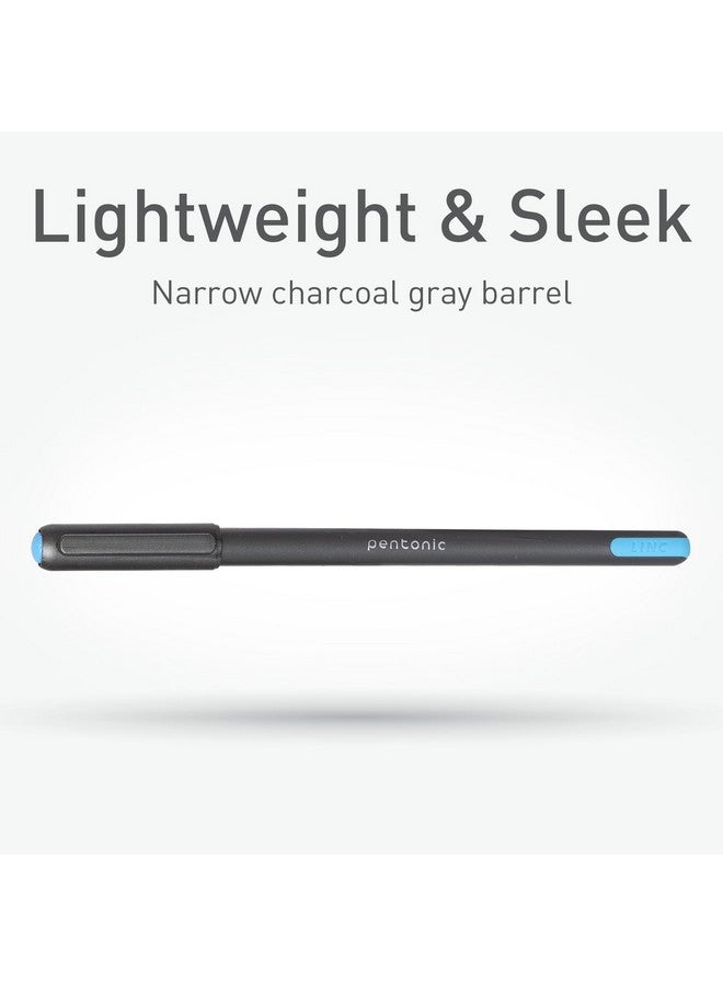 لينك قلم حبر جاف Pentonic Premium بقطر 1.0 مم متوسط الرأس، 10 قطع، ألوان متنوعة | قلم حبر متوسط الرأس، ملمس Featherlite، تقنية تدفق الحبر السهل، لمسة نهائية غير لامعة أنيقة - Image 5