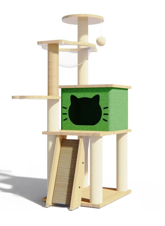 KLNAMAEAAN Cat Tree Tower Scratching Post Scratcher Cats Condo House Bed Furniture - Image 1