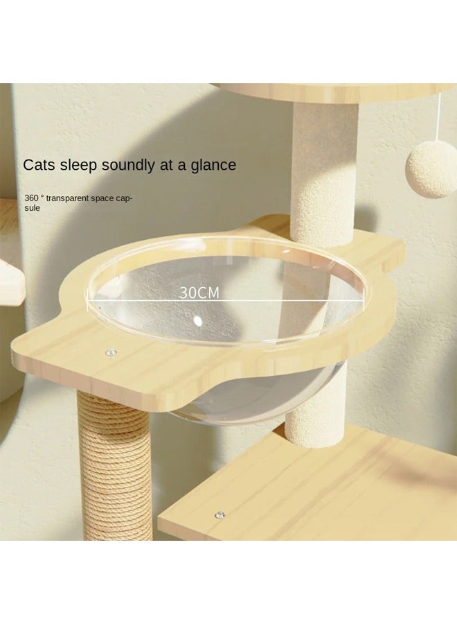 KLNAMAEAAN Cat Tree Tower Scratching Post Scratcher Cats Condo House Bed Furniture - Image 4